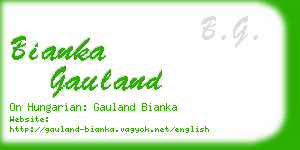 bianka gauland business card